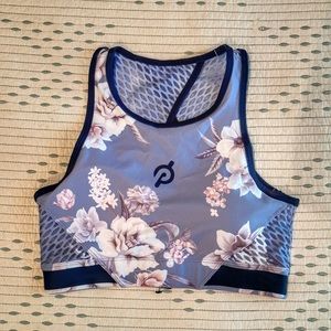NWT Peloton Wild Flower Hugh Neck Sports Bra